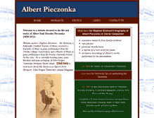 Tablet Screenshot of albertpieczonka.org